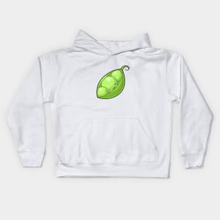 Kawaii peas vegetable Kids Hoodie